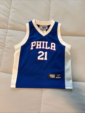 NBA Kids Philadelphia 76ers Embiid #21 Basketball Jersey Tank